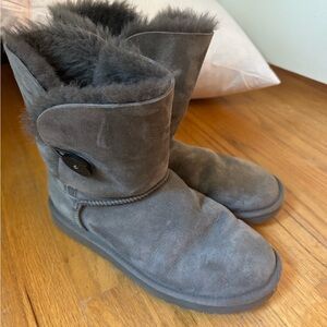 UGG Charcoal Suede Winter Boots